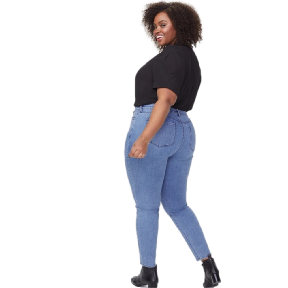 NWT NYDJ Ami Skinny Jeans In Plus Size - Cool Embrace Denim - Exposed Button Fly